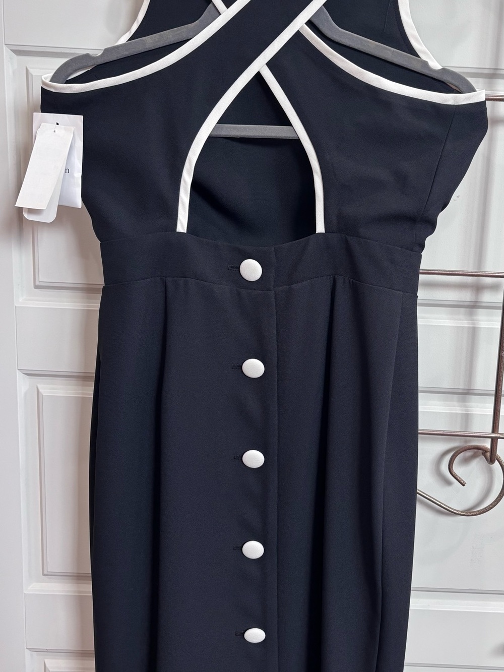 Vintage casual corner Classic Black Sleeveless Women's Dress - Picture 2 of 8